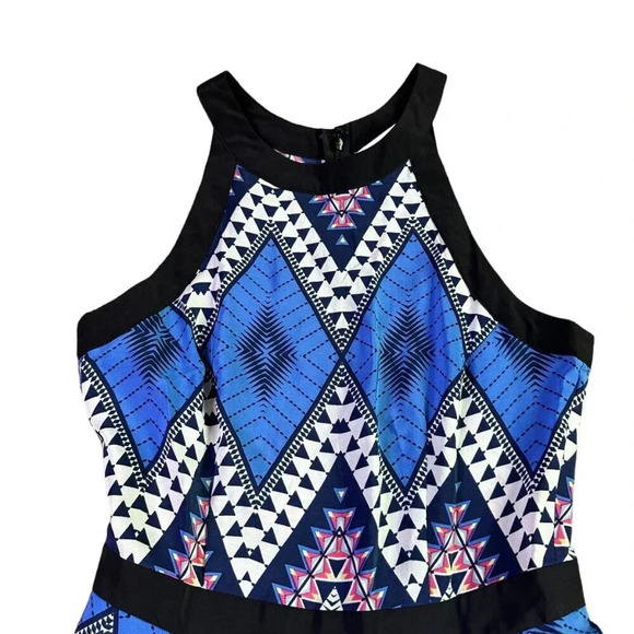 Yumi Kim 100% Silk Dress Abstract Geometric Colorful Mini A-Line Size XS Women's - Picture 2 of 12